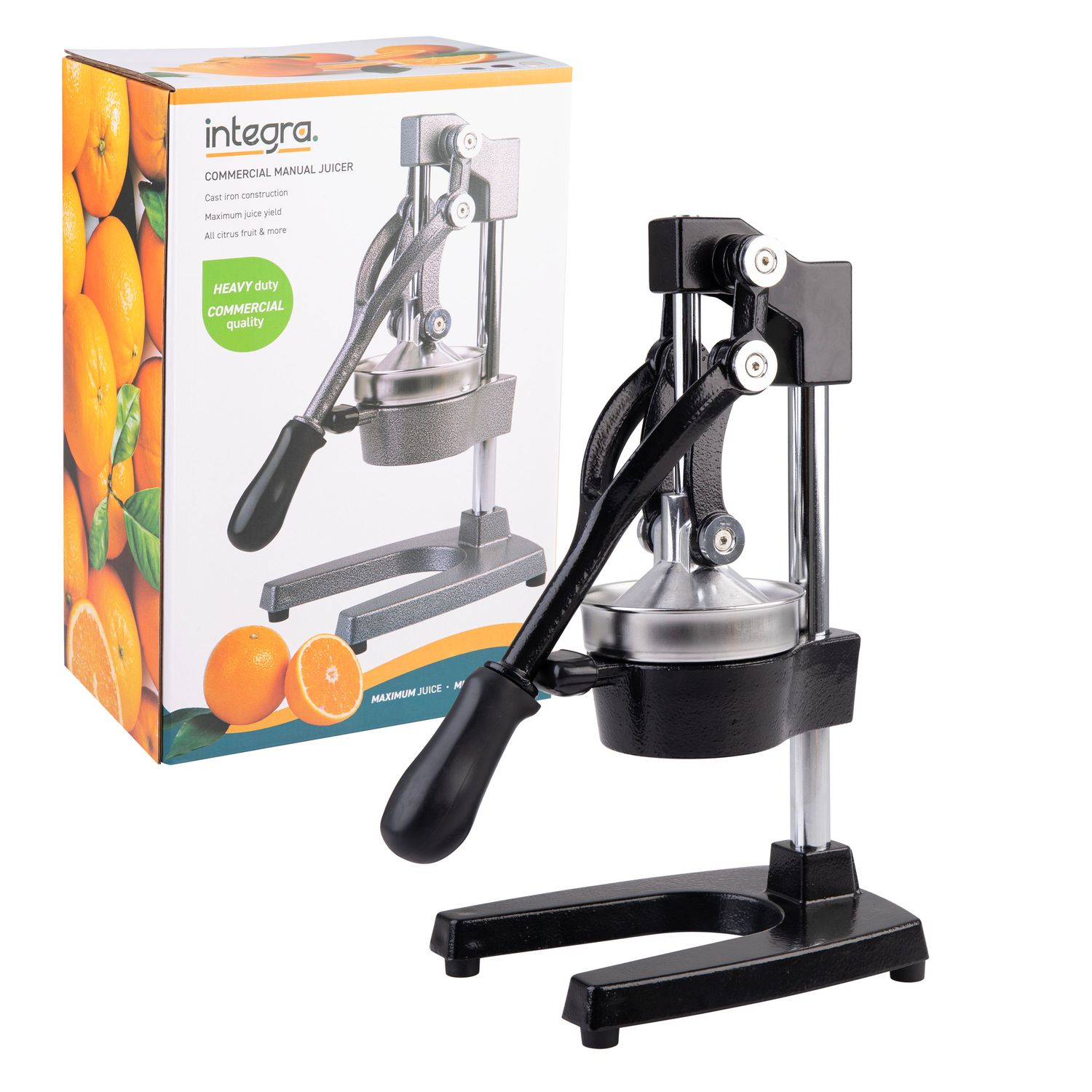 APPETITO Cast Iron Commercial Juicer - Matte Black