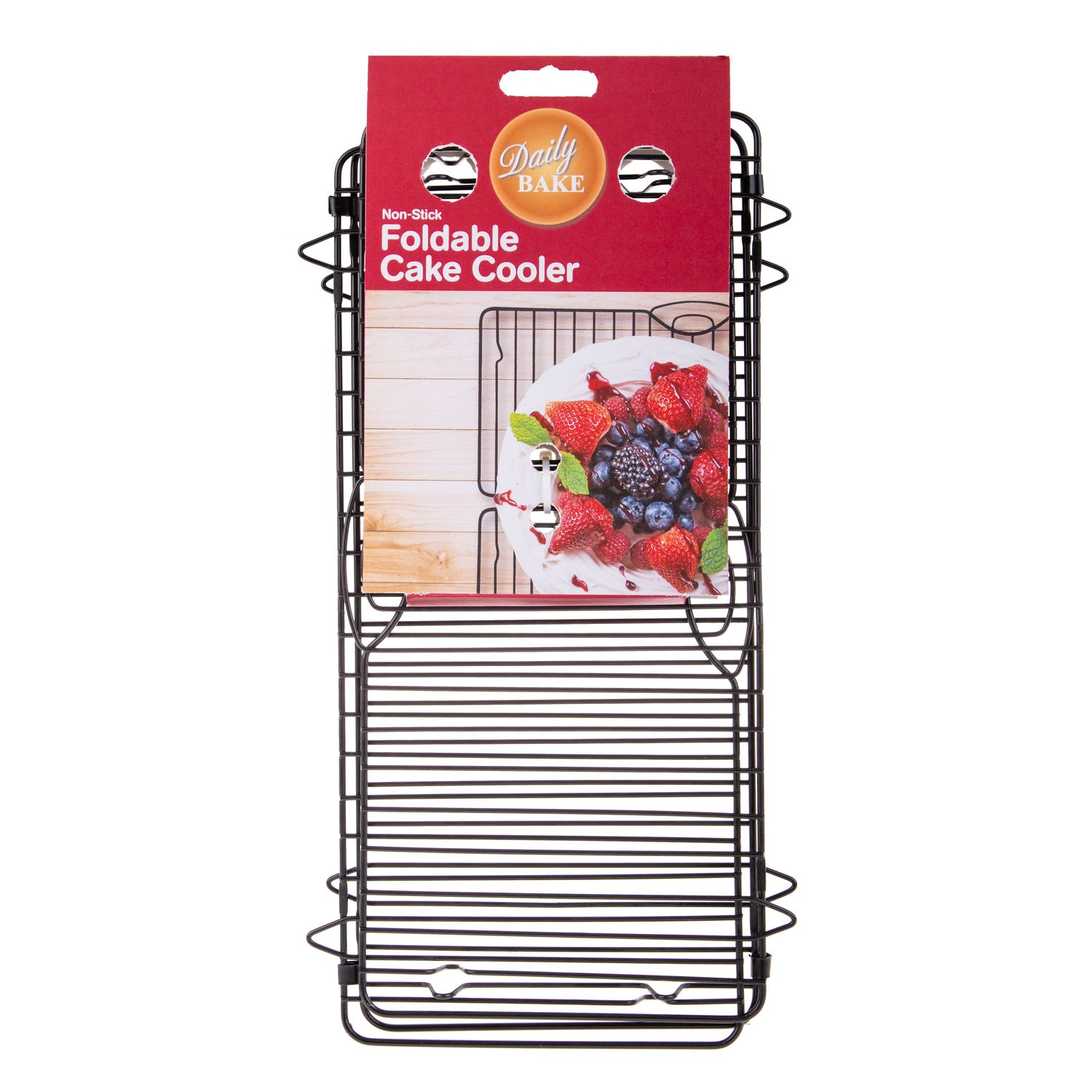 DAILY BAKE Non - stick Foldable Rectangle Cake Cooler 46 x 32cm