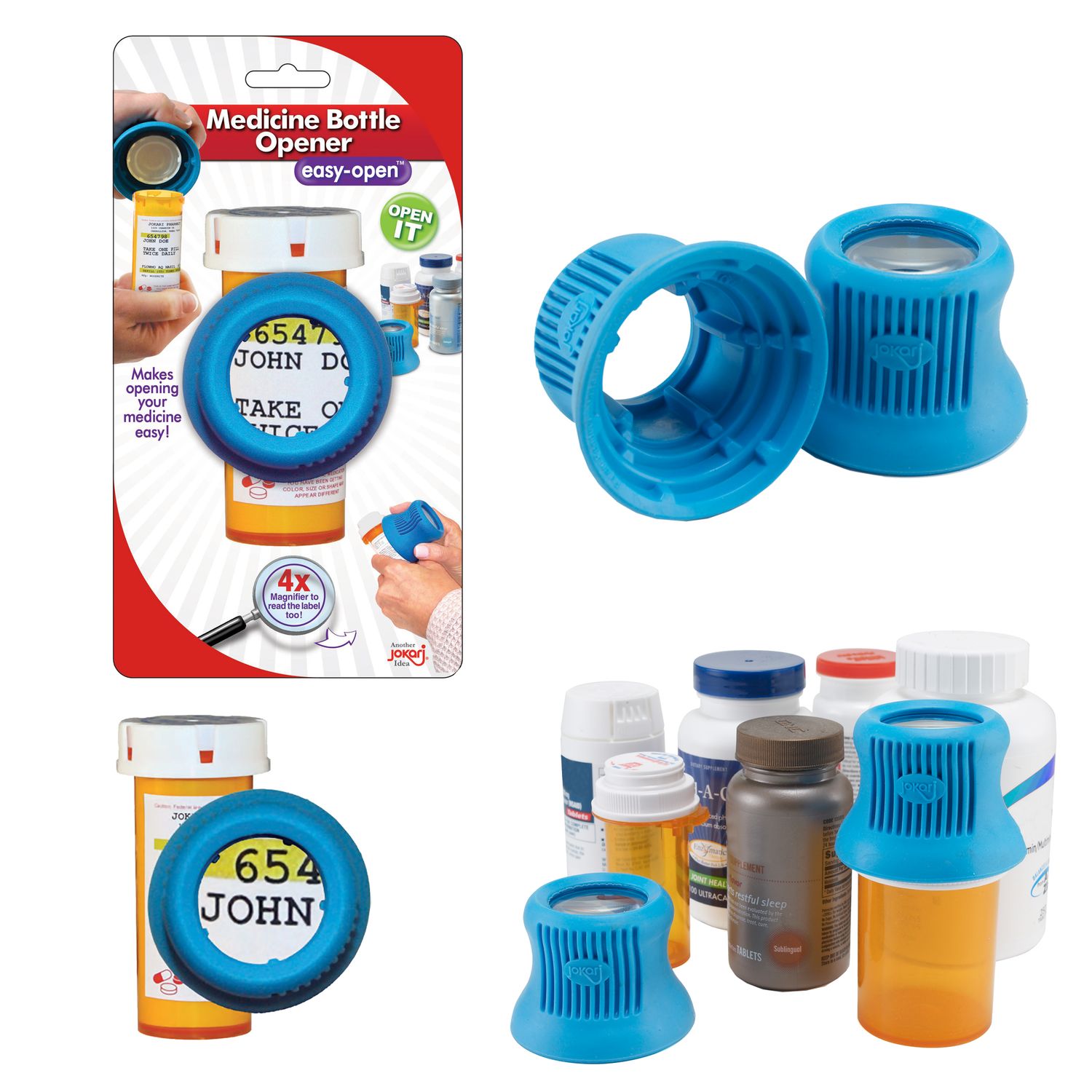 JOKARI Medicine Bottle Opener - Blue