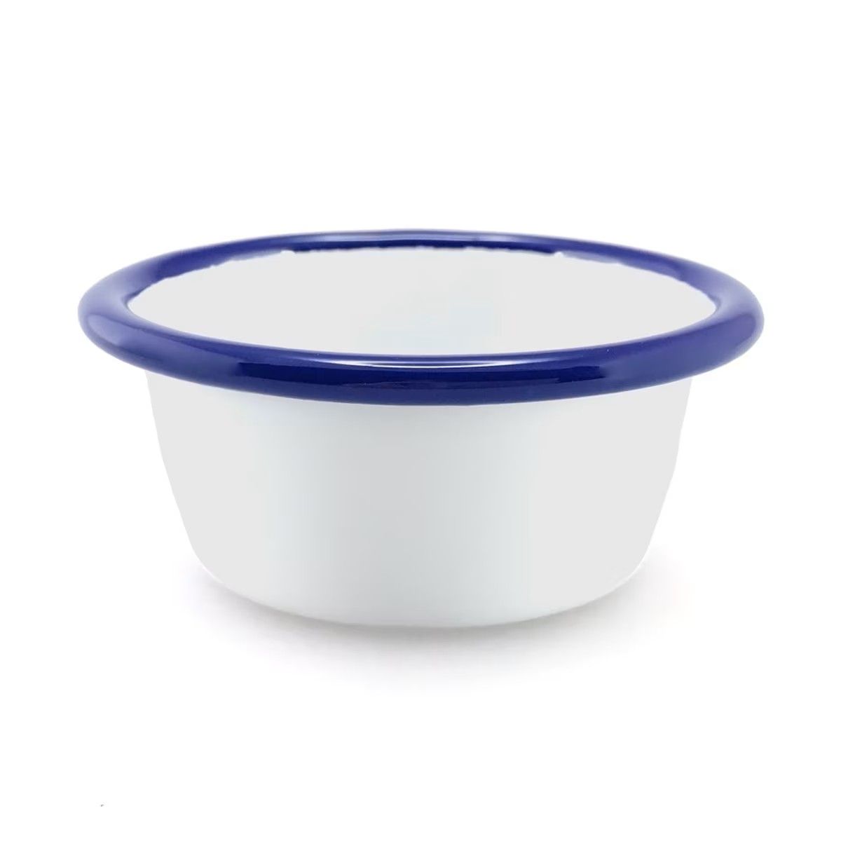 FALCON HOUSEWARES Mini Ramekin 8cm / 110ml White/Blue Rim