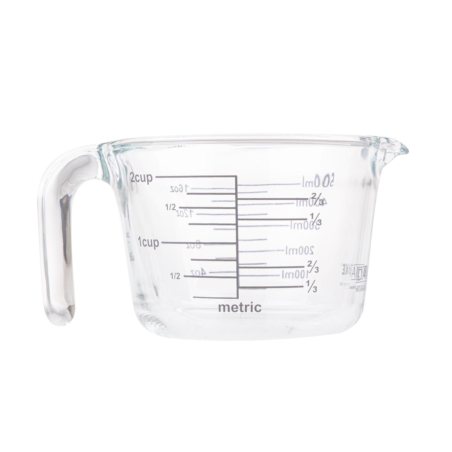 DAILY BAKE Borosilicate Glass Measure Jug - 2 Cup/500ml