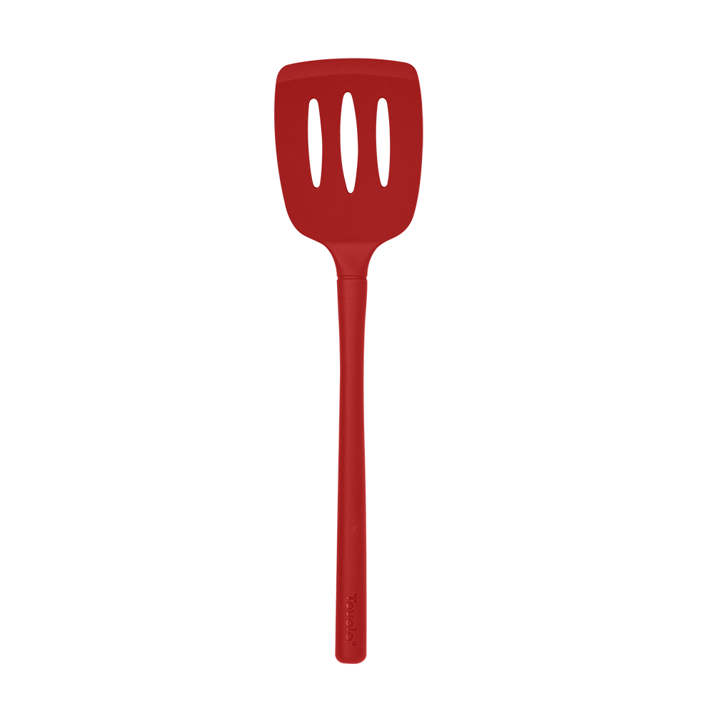 TOVOLO 'Flex - Core' All Silicone Slotted Turner - Cayenne