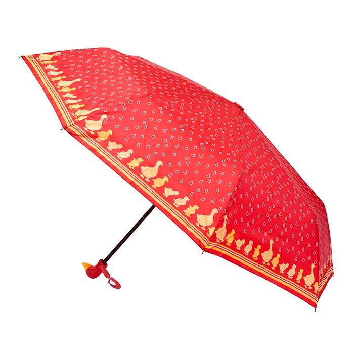 CLIFTON UMBRELLAS Hand Printed Ducks - Red