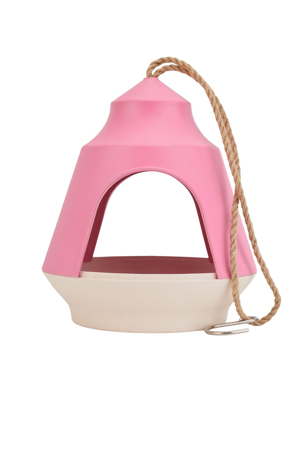ANNABEL TRENDS Bamboo Bird House - Pink / Cream - DISC