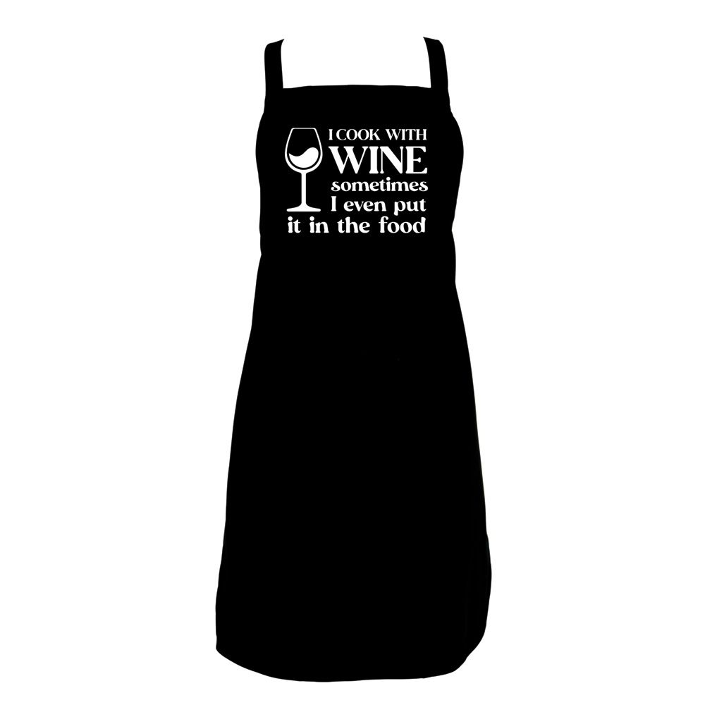 ANNABEL TRENDS Screen Print Apron - Cook With Wine
