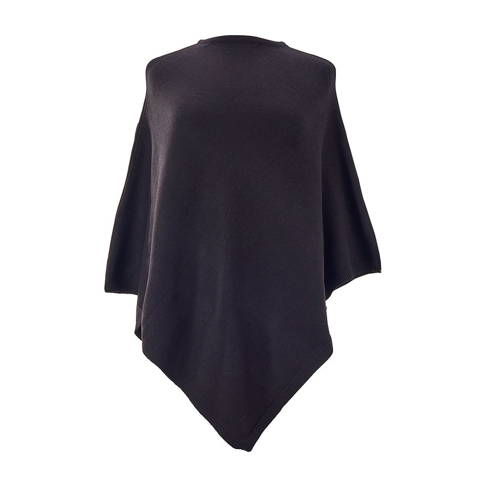ANNABEL TRENDS Knit Poncho - Black