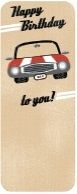 WORLD OF GREETINGS Card Everyday Birthday Male General - Red Car