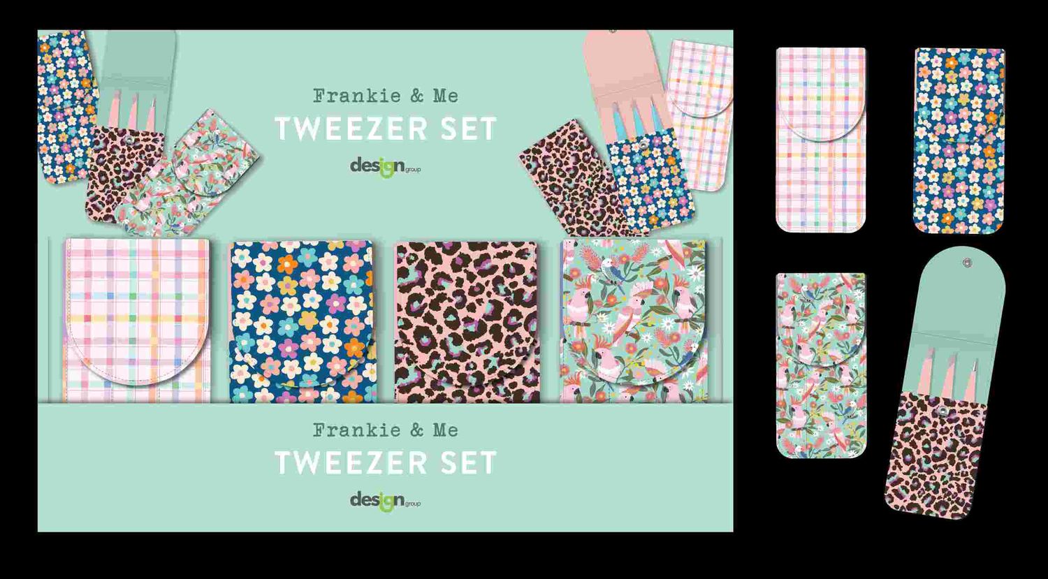 FRANKIE &amp; ME Tweezer Set - Assorted. Designs