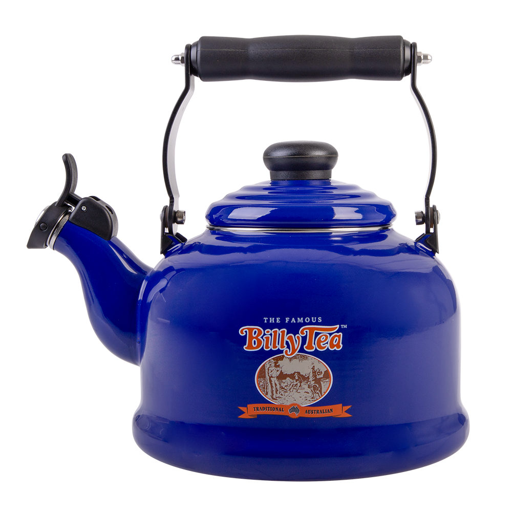 ROJO ENAMELWARE Rojo Imports - Enamel Whistling Kettle 2.1L - Billy - Blue