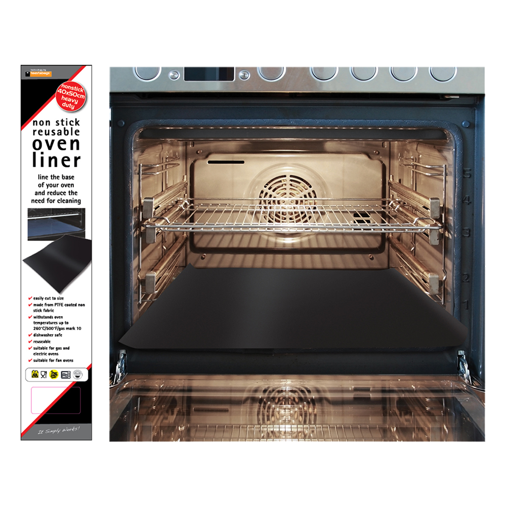 TOASTABAGS N/S Reusable Oven Liner 40 x 50cm (330g) - Black