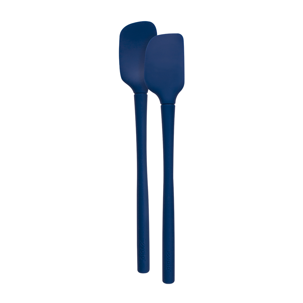 TOVOLO Flex - Core All Silicone Set 2 Mini Spatula/Spoonula - Deep Indigo
