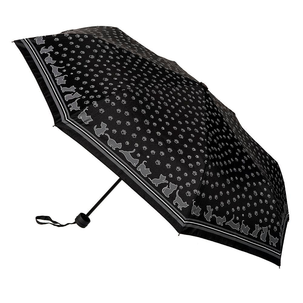CLIFTON UMBRELLAS Hand Printed Pet Paws - Cat Grey