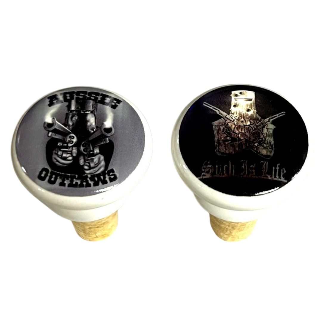 GET POSH Wine Stopper - Ned Kelly
