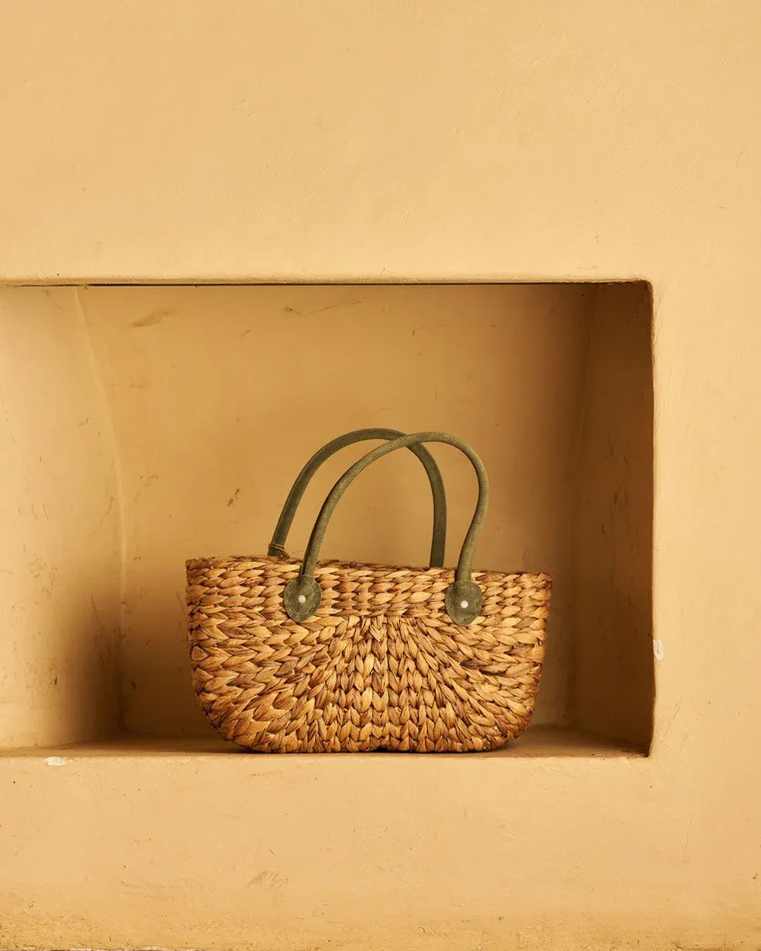 ROBERT GORDON Harvest Shop Bag - Forest Green Suede - Large