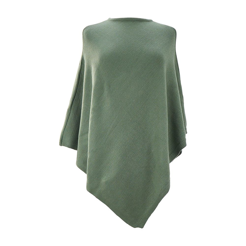 ANNABEL TRENDS Knit Poncho - Eucalyptus Green
