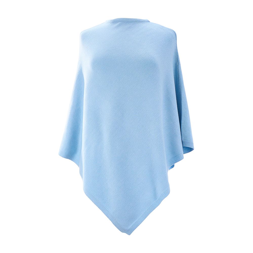ANNABEL TRENDS Knit Poncho - Powder Blue
