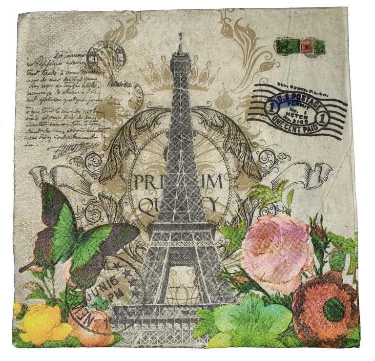 BANKSIA ROSE HOME Paris Butterfly Napkins 20 Pack