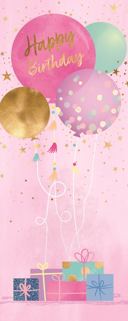 WORLD OF GREETINGS Everyday Birthday Female General - Presents / Balloons