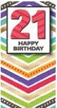 WORLD OF GREETINGS Money Wallet Birthday Age 21