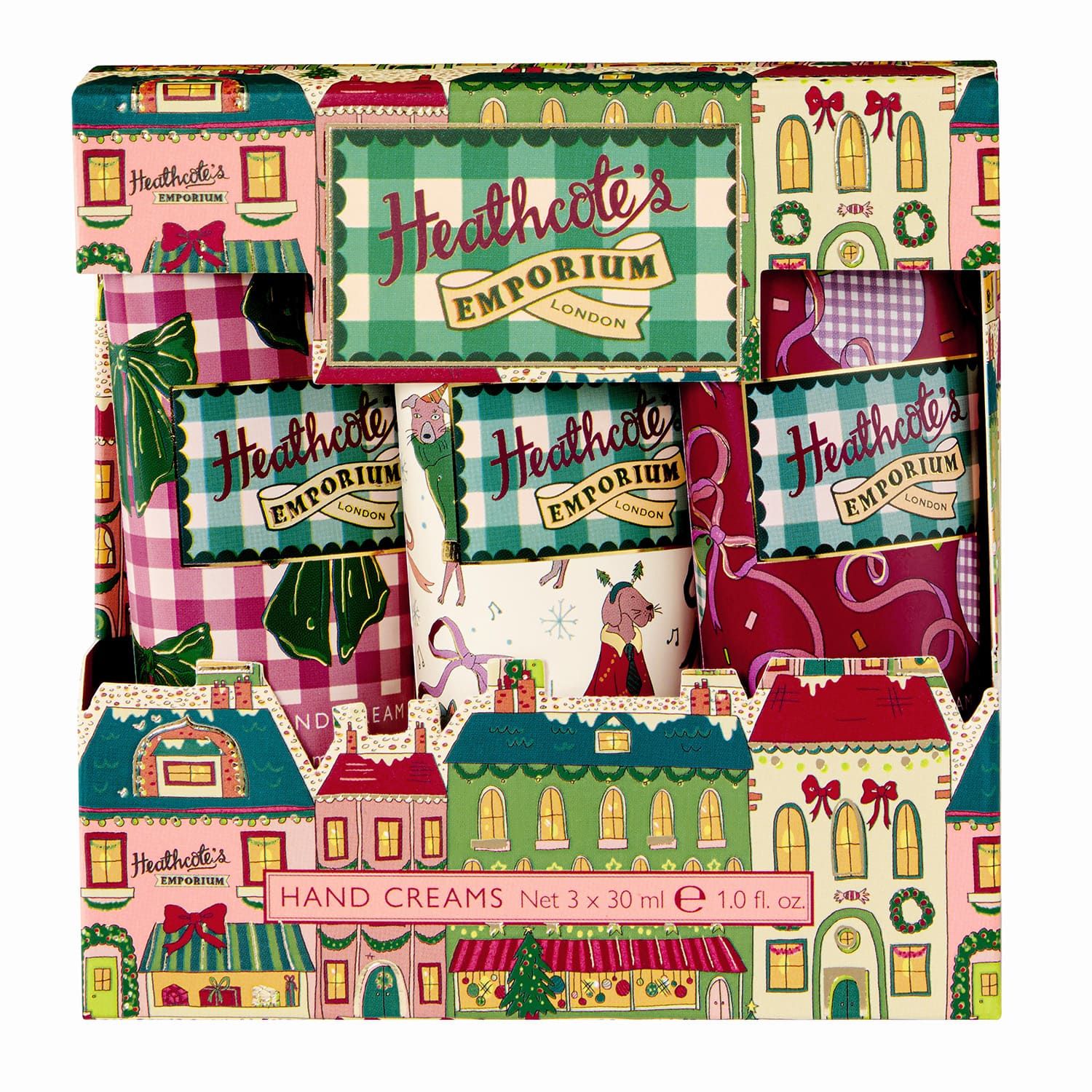 HEATHCOTE &amp; IVORY Heathcote's Emporium Festive Hand Cream Trio - 3 x 30ml