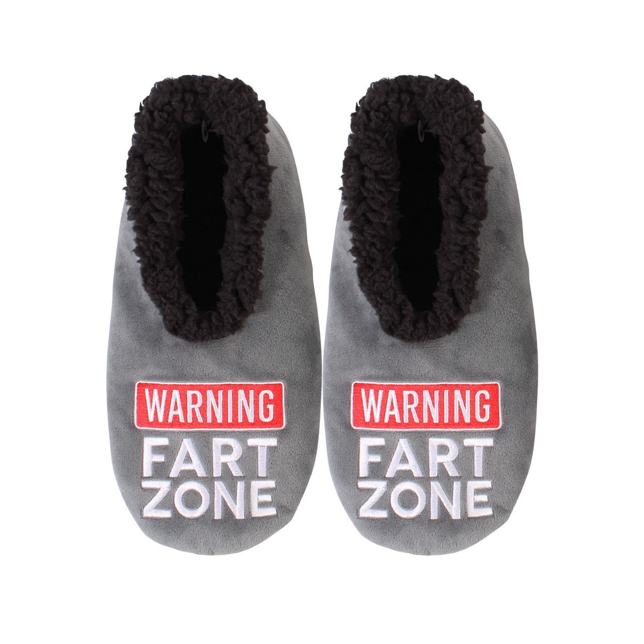 SNUGGUPS Mens Quote Fart Slippers - Medium / EU40-42