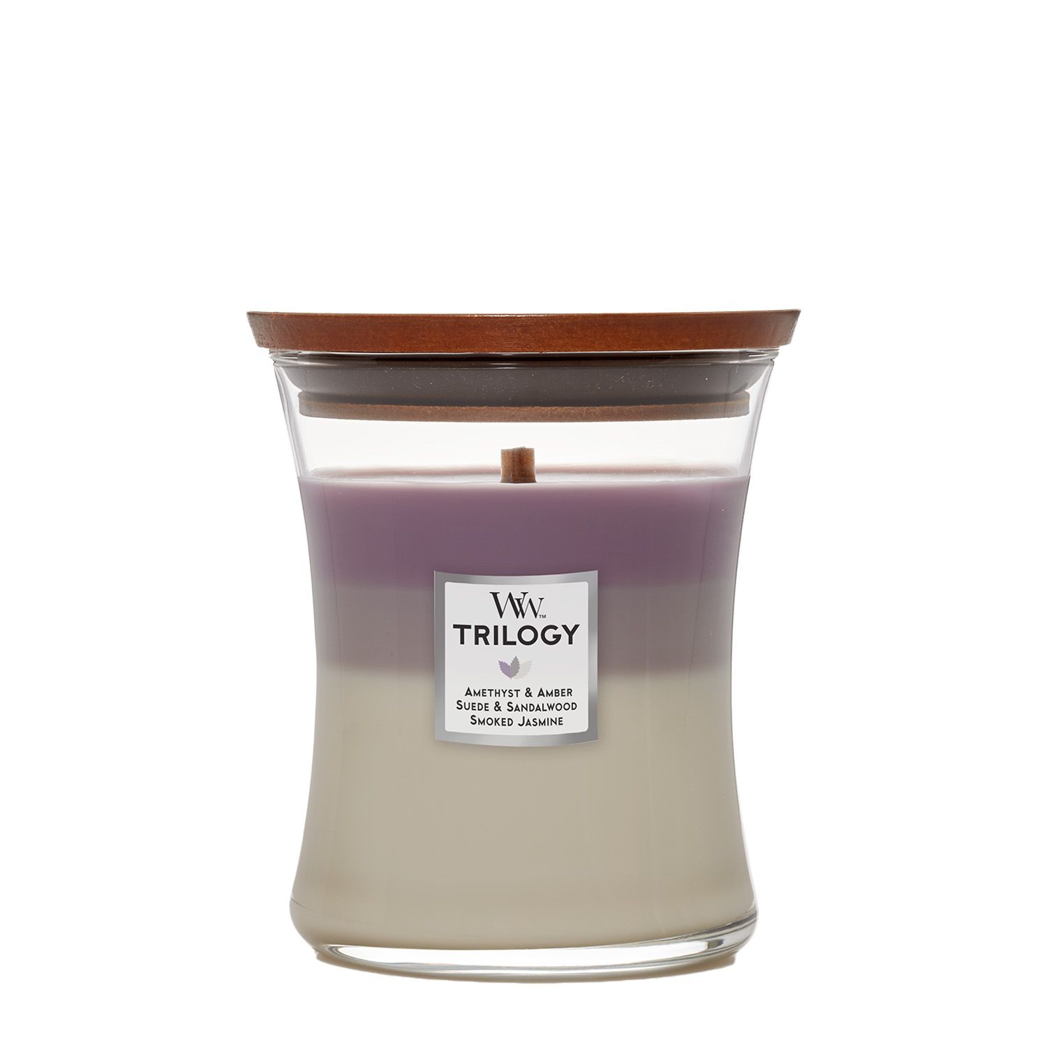 WOODWICK Medium Hourglass Candle - Amethyst Sky Trilogy