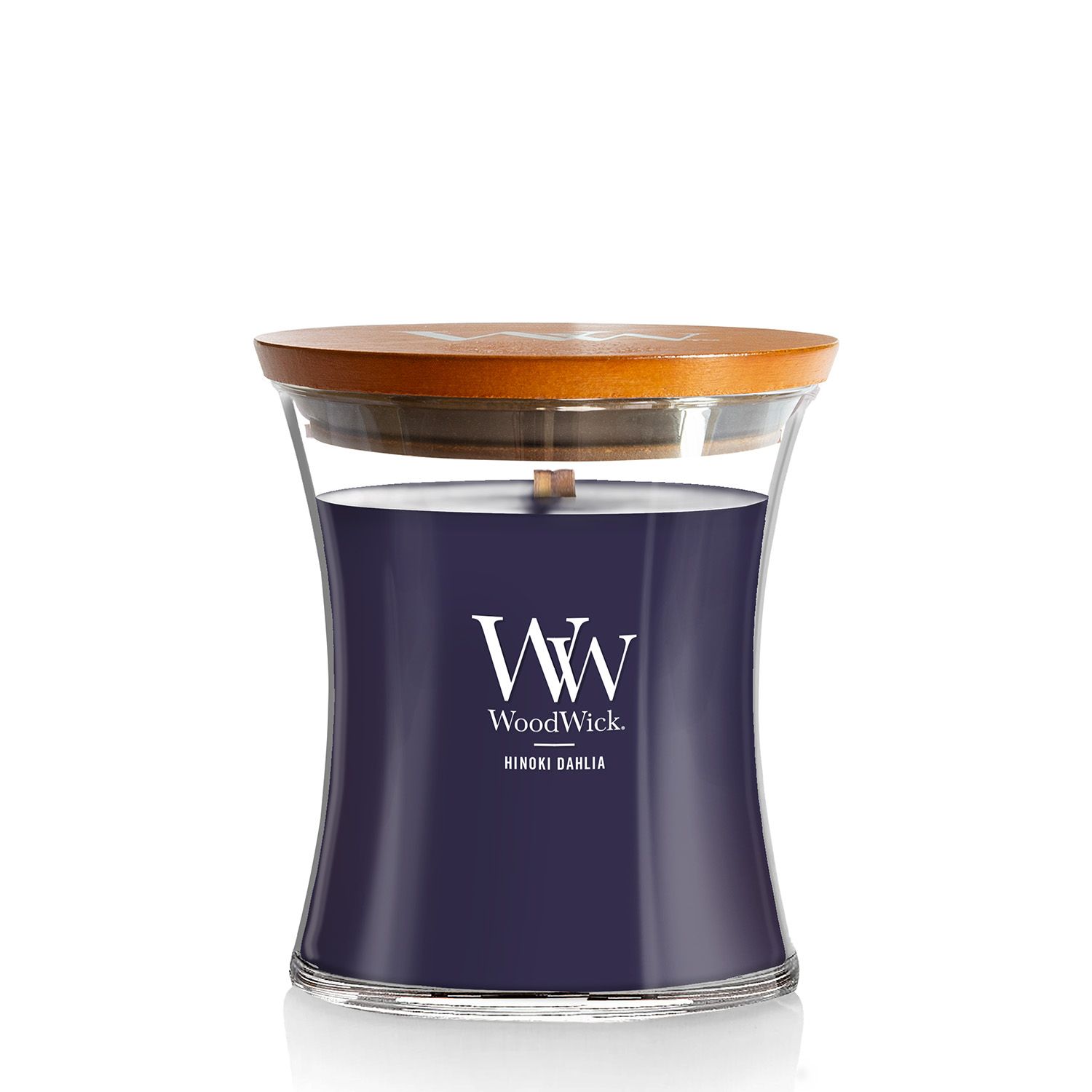 WOODWICK Medium Hourglass Candle - Hinoki Dahlia