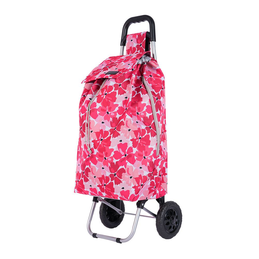 SACHI Sprint Shopping Trolley - Red Poppies