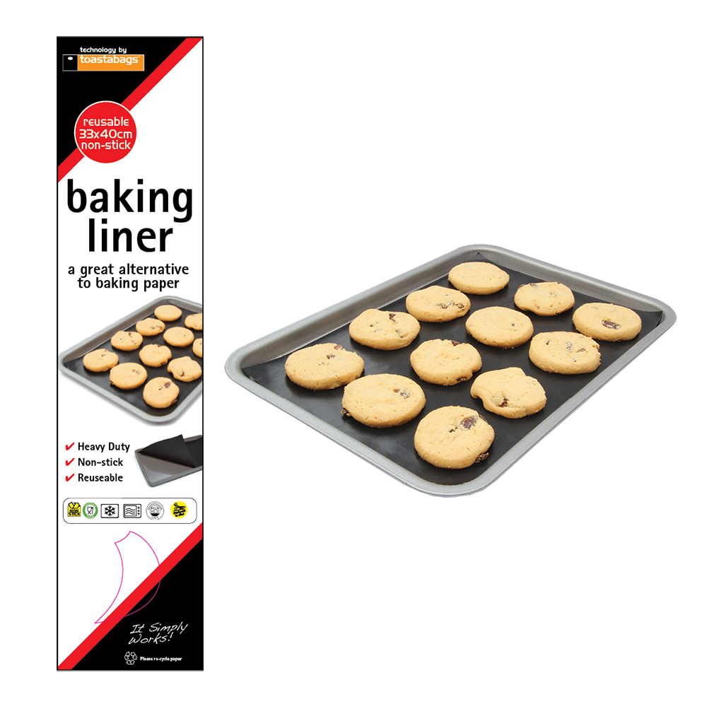 TOASTABAGS N/S Reusable Baking Liner 30 x 40cm (230g) - Black