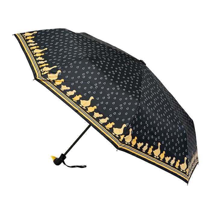 CLIFTON UMBRELLAS Hand Printed Ducks - Black