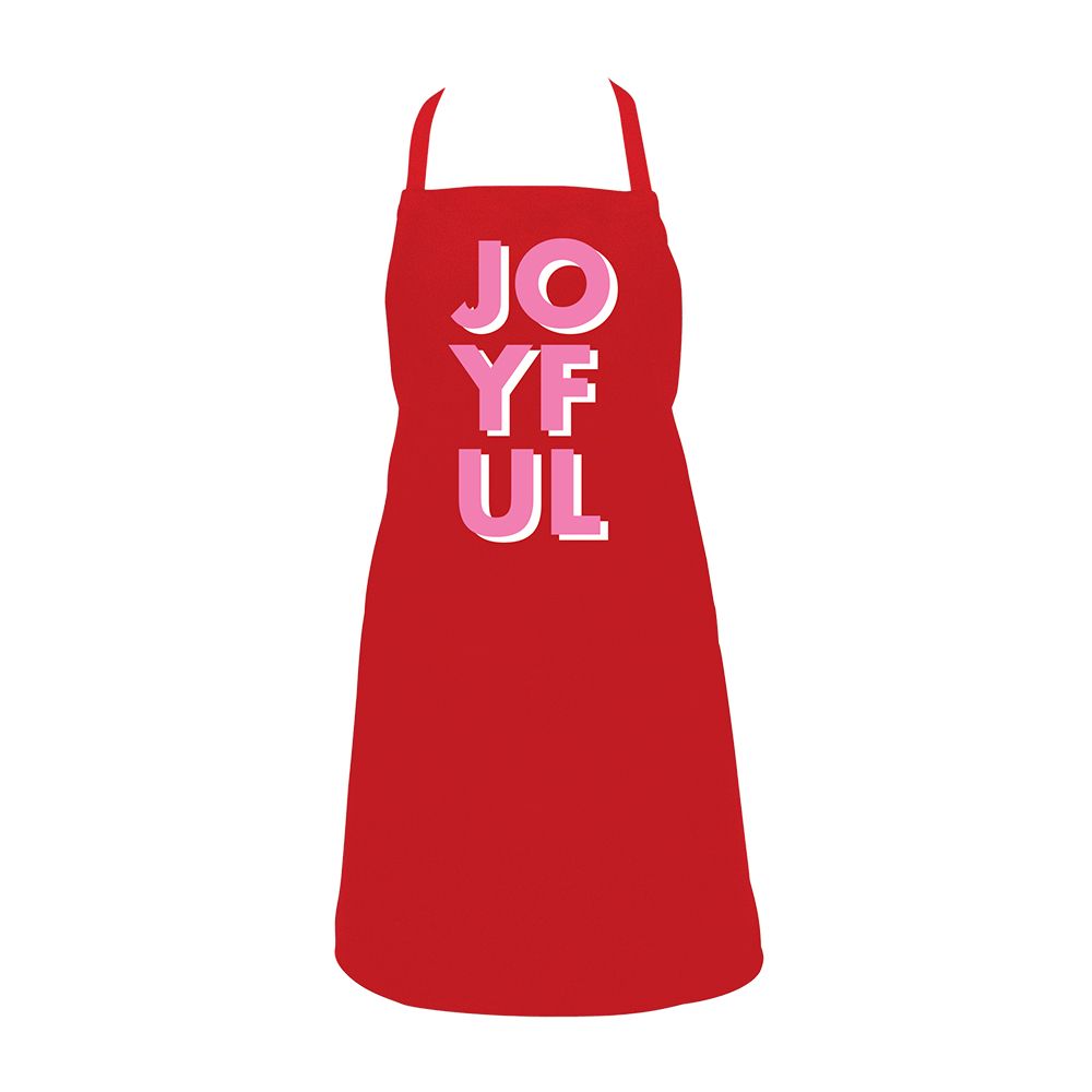 ANNABEL TRENDS Christmas Screen Print Apron - Joyful