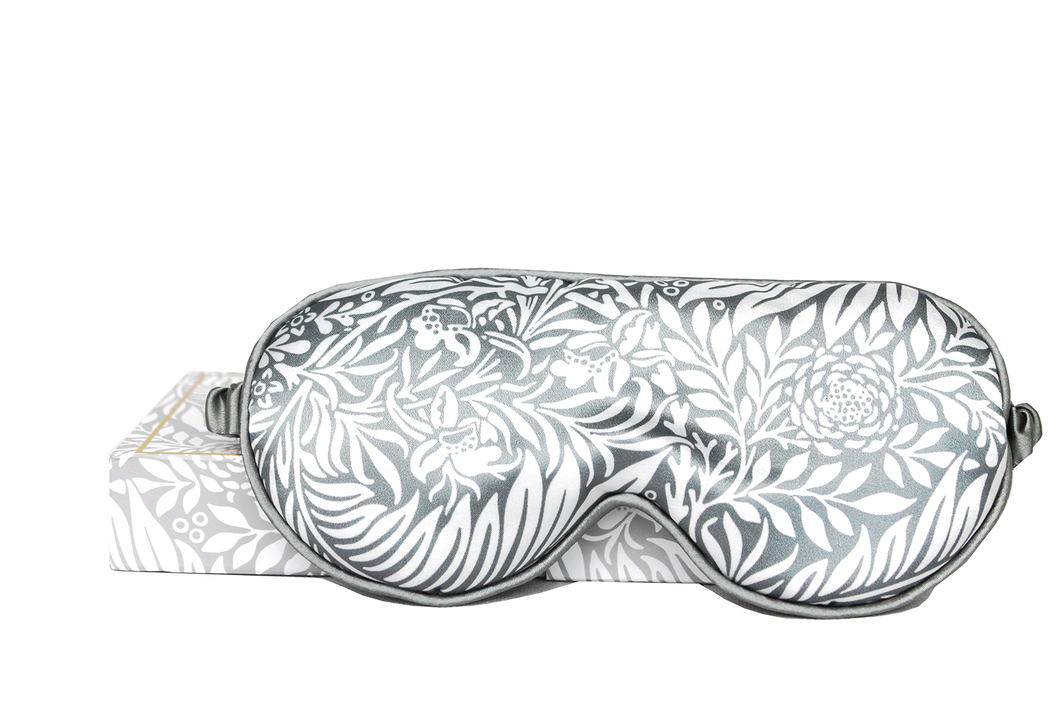 WILLIAM MORRIS Satin Eyemask - William Morris (Grey Larkspur)