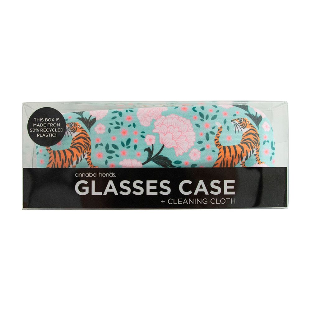 ANNABEL TRENDS Glasses Case Combo - Tiger &amp; Peonies