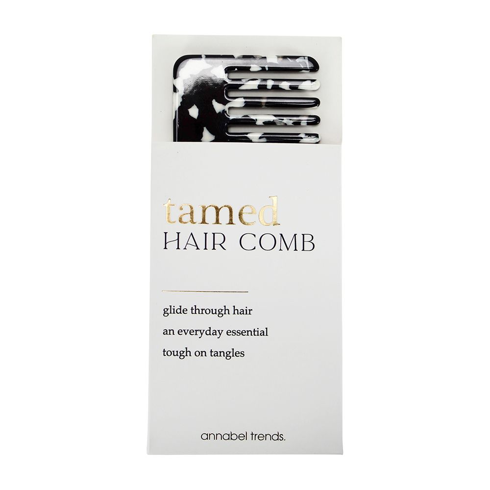 ANNABEL TRENDS Tamed Hair Comb - Black &amp; White