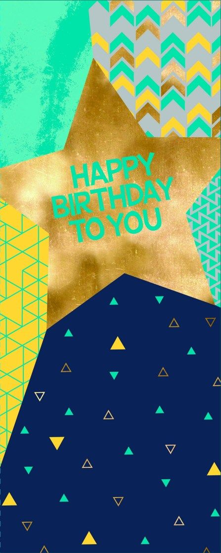 WORLD OF GREETINGS Everyday Birthday Male General - Star