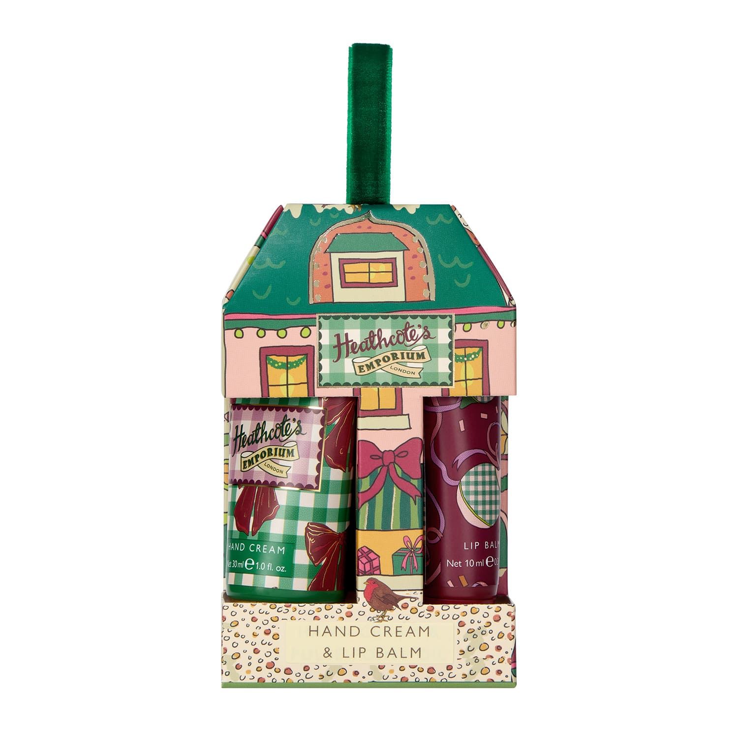 HEATHCOTE &amp; IVORY Heathcote's Emporium Hand Cream &amp; Lip Balm Hanging Gift Set