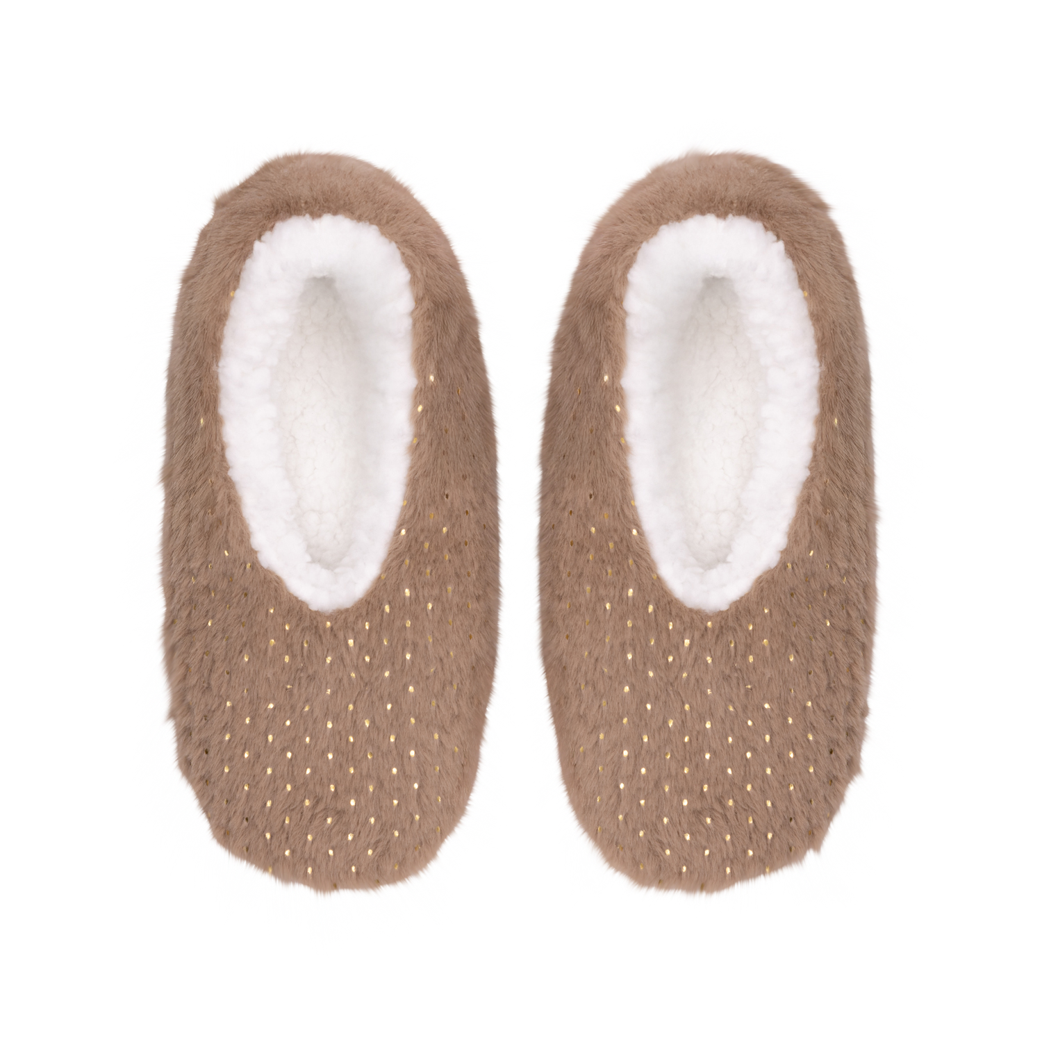 SNUGGUPS Womens Metallic Slippers - Latte - Small / EU35-37