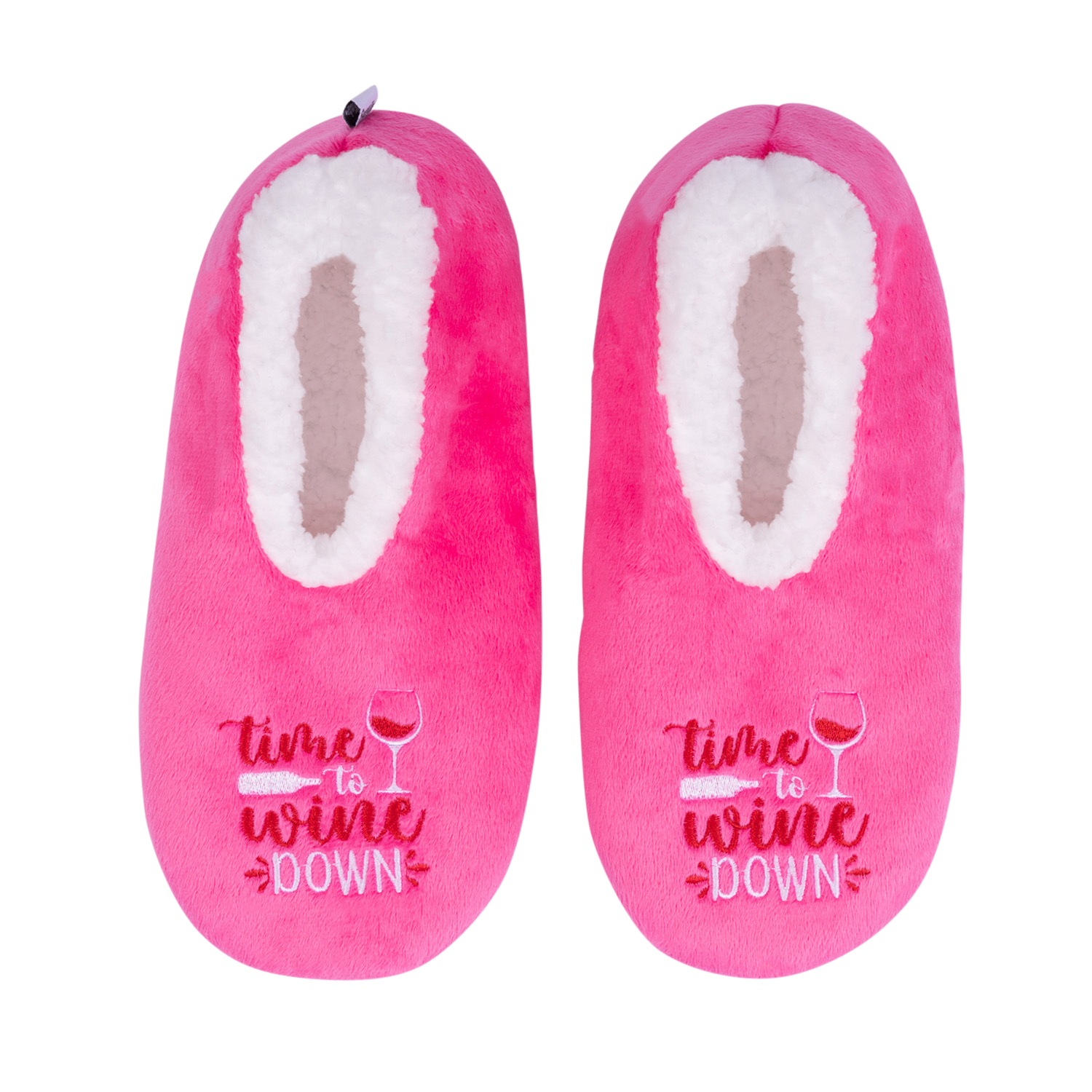 SNUGGUPS Womens Quote Wine Slippers - Medium / EU38-39