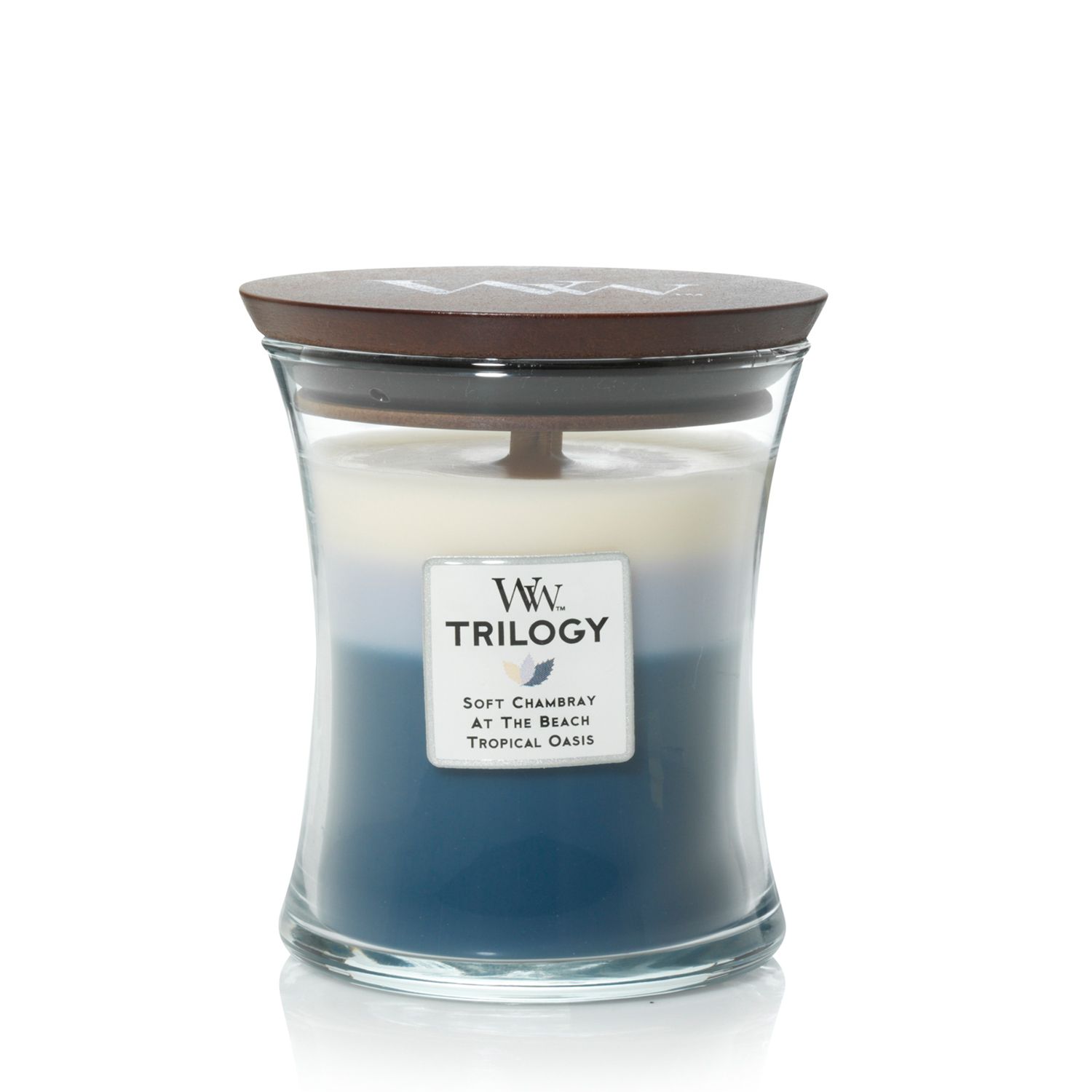 WOODWICK Medium Hourglass Candle - Beachfront Cottage Trilogy