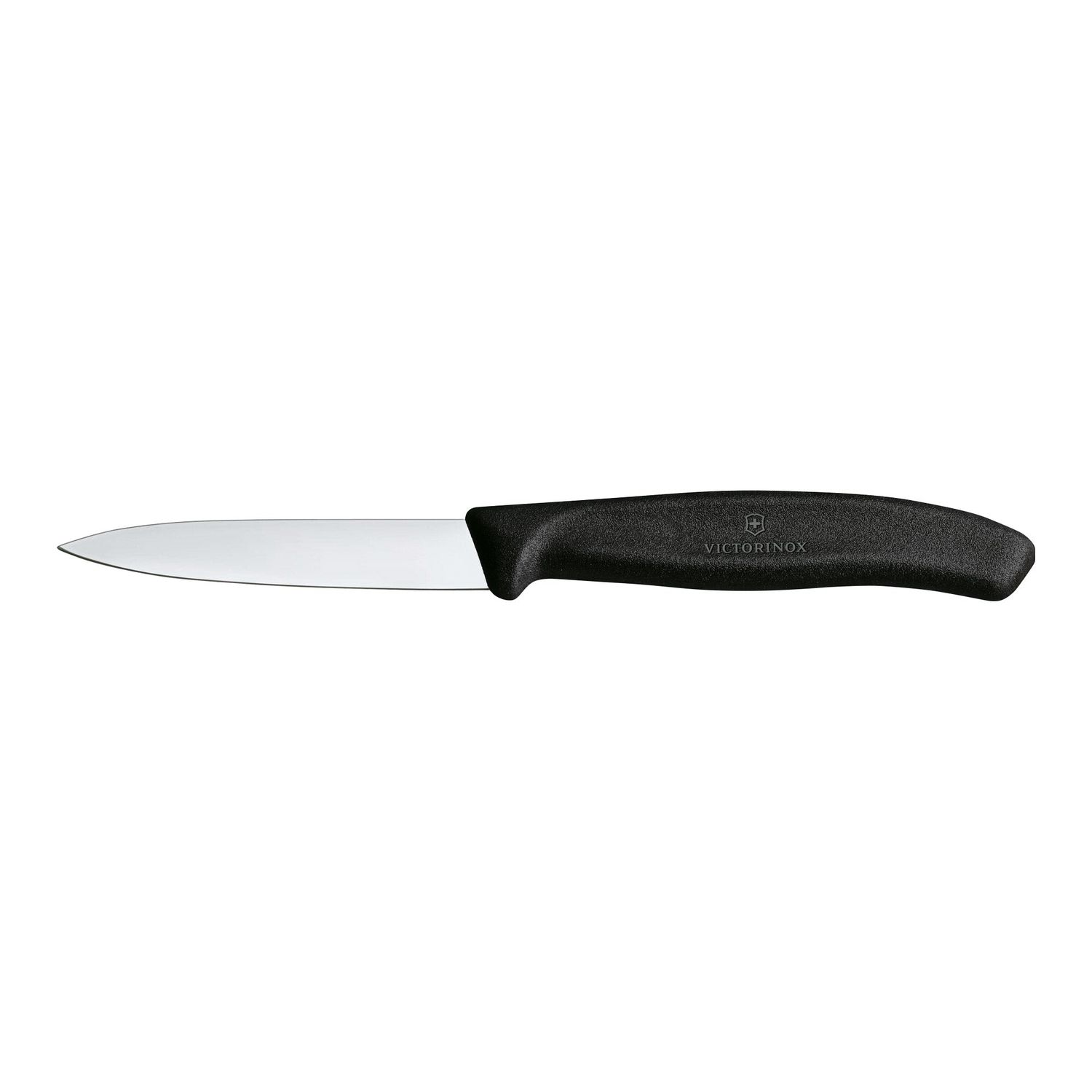 VICTORINOX Swiss Classic Paring Knife, Straight Edge, 8cm - Black