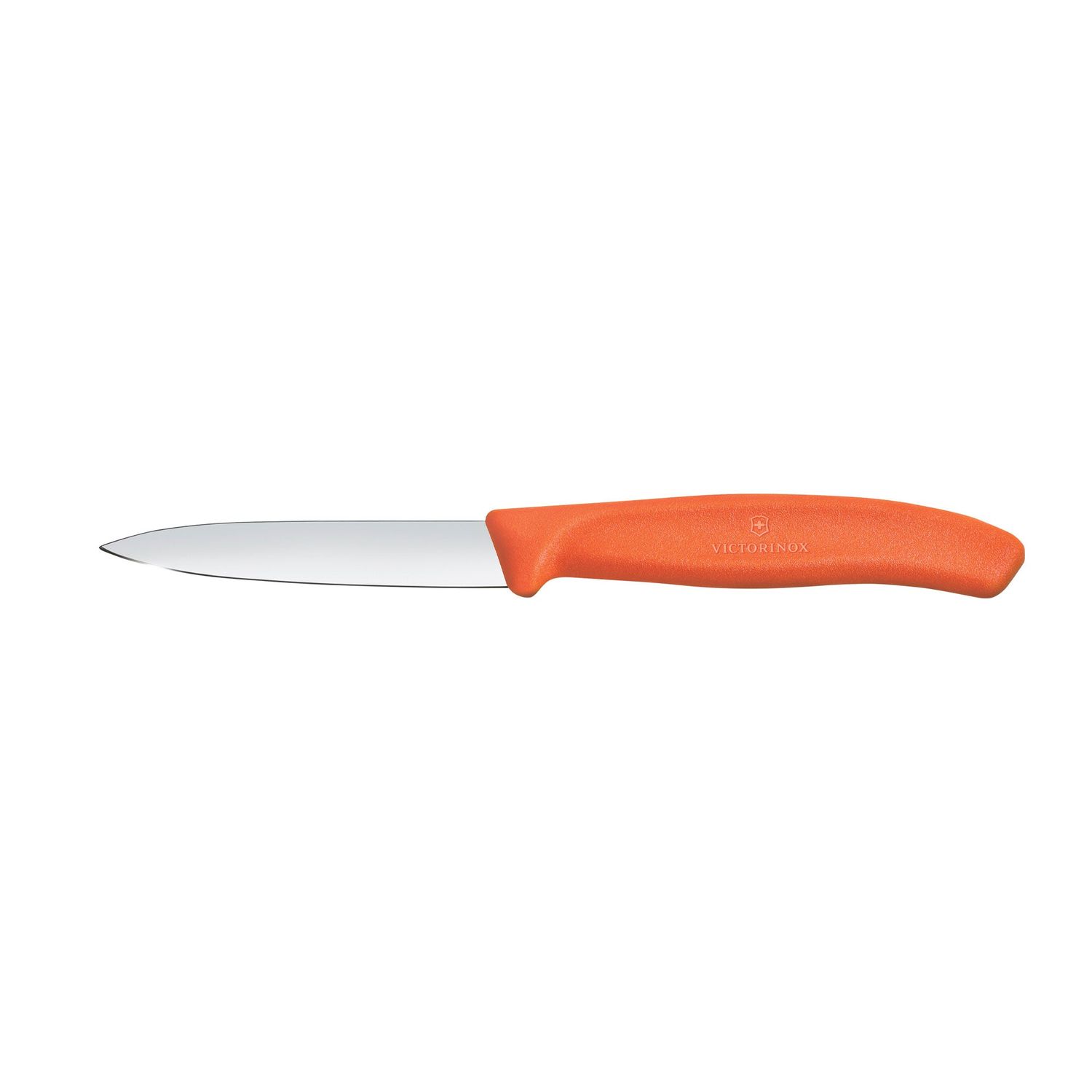 VICTORINOX Paring Knife - Pointed Tip, Straight Edge - 8cm - Orange