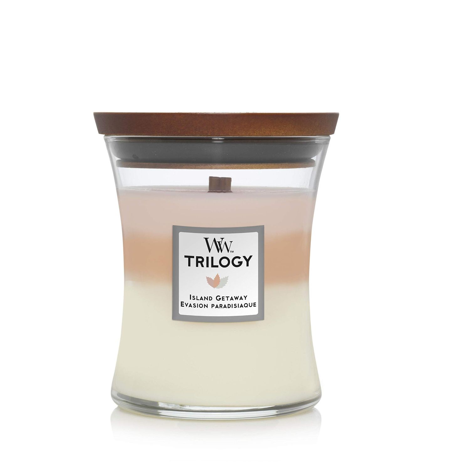 WOODWICK Medium Hourglass Candle - Island Getaway Trilogy