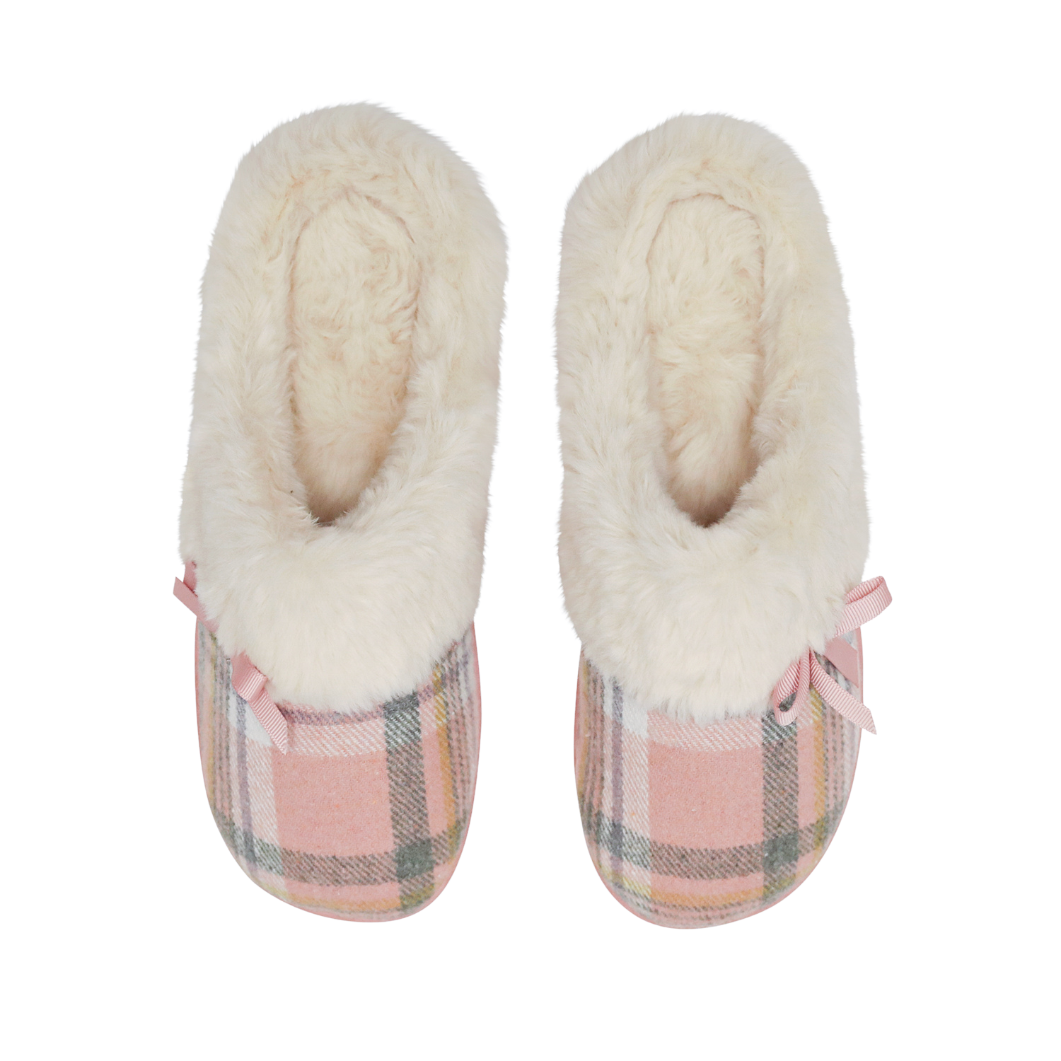 SNUGGUPS Womens Slide Slippers - Pink Plaid - EU41-42
