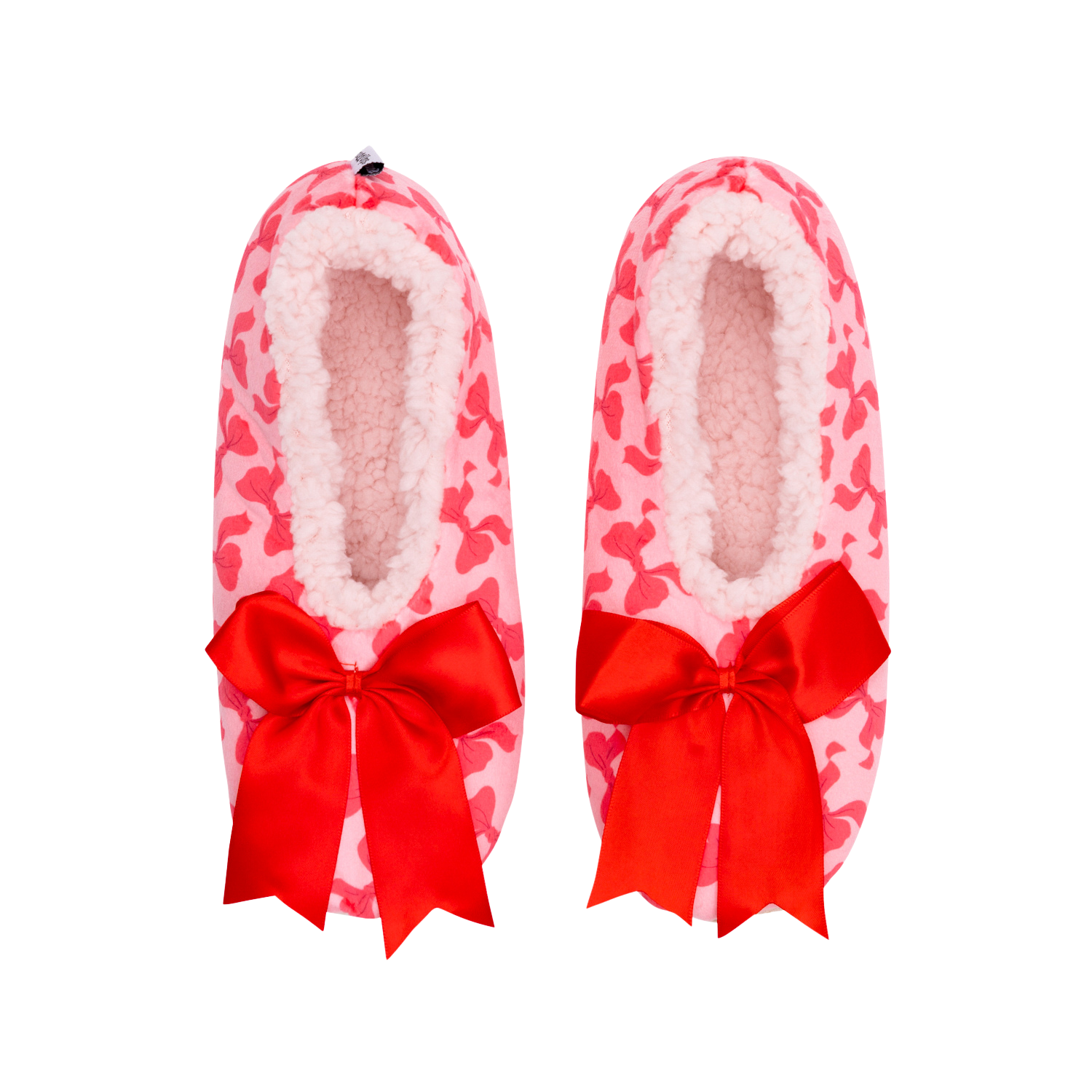 SNUGGUPS Womens Printed Bow Slippers - Watermelon - Small / EU35-37