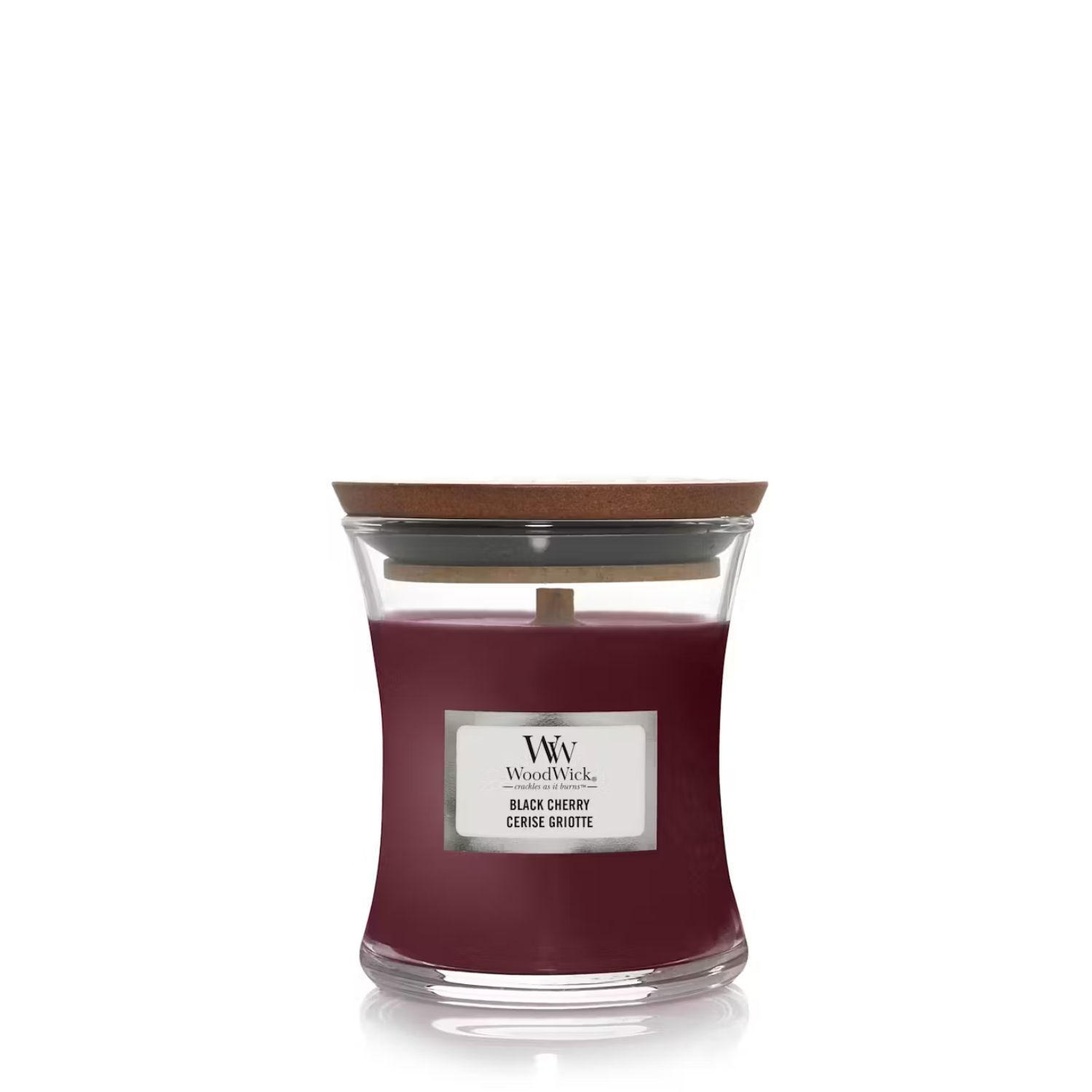 WOODWICK Mini Hourglass Candle - Black Cherry