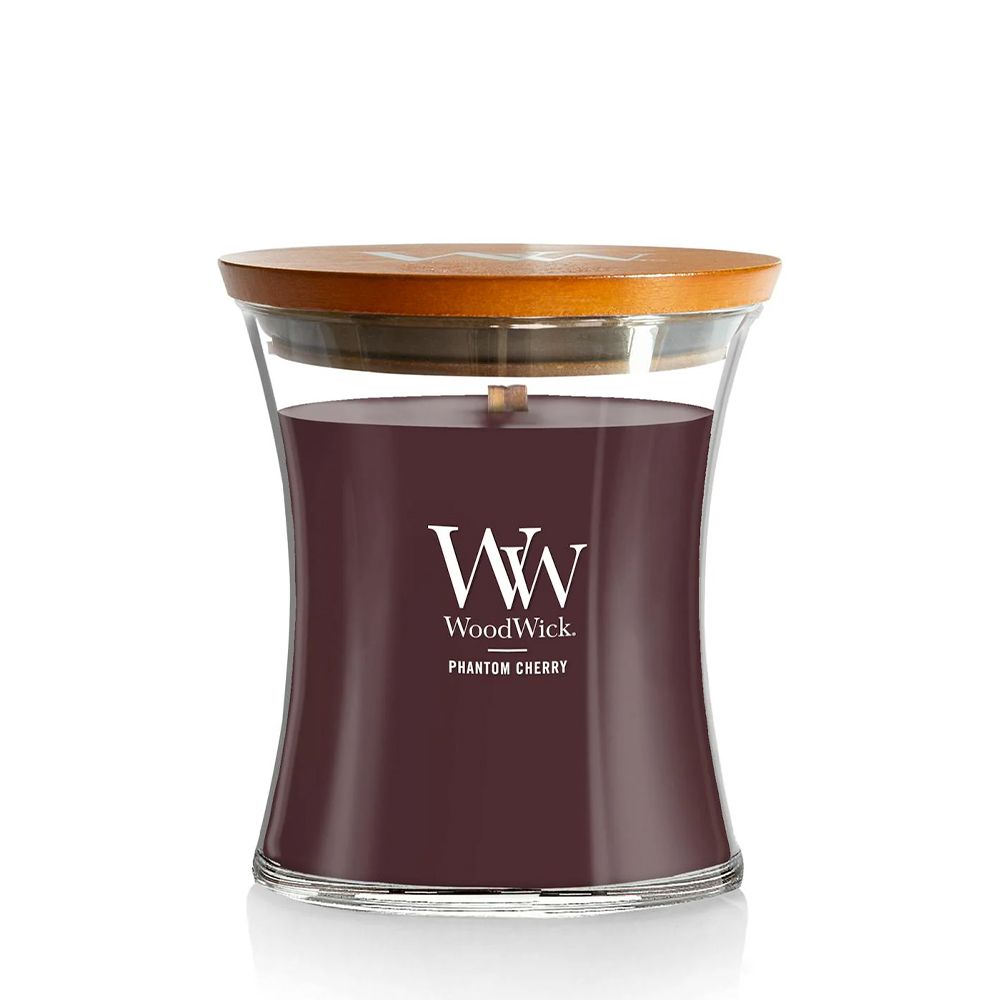 WOODWICK Medium Hourglass Candle - Phantom Cherry