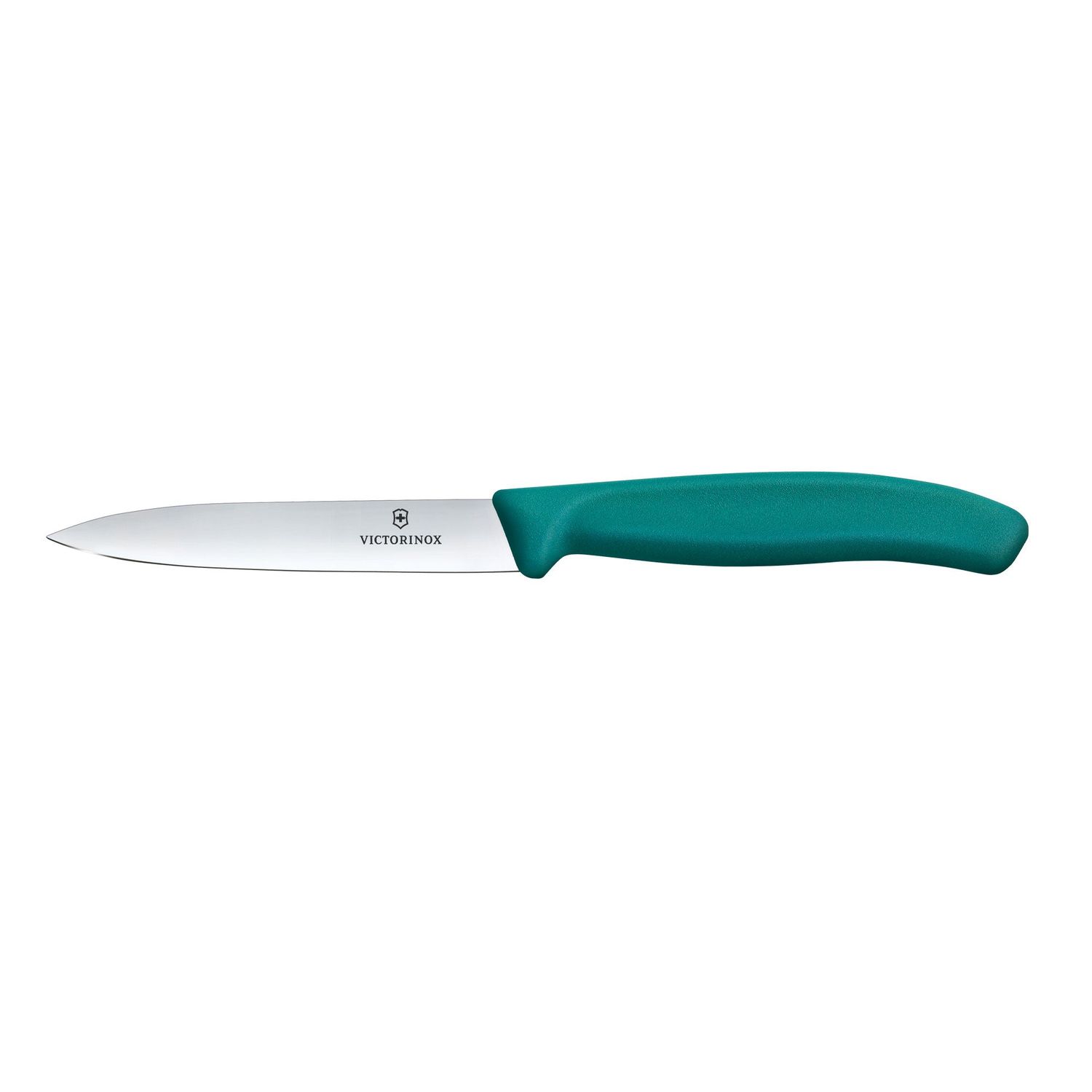 VICTORINOX Paring Knife - Pointed Tip, Straight Edge - 10cm - Green