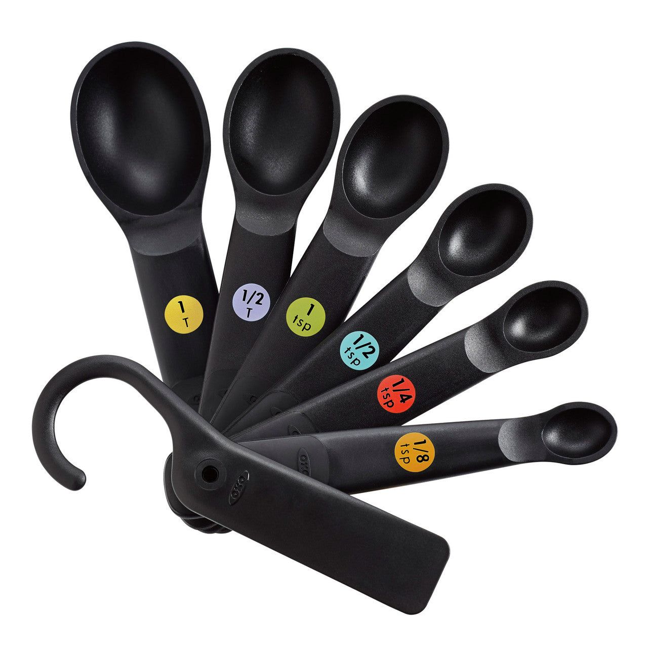 OXO Good Grips 7-Piece Plastic Measure Spoons Black