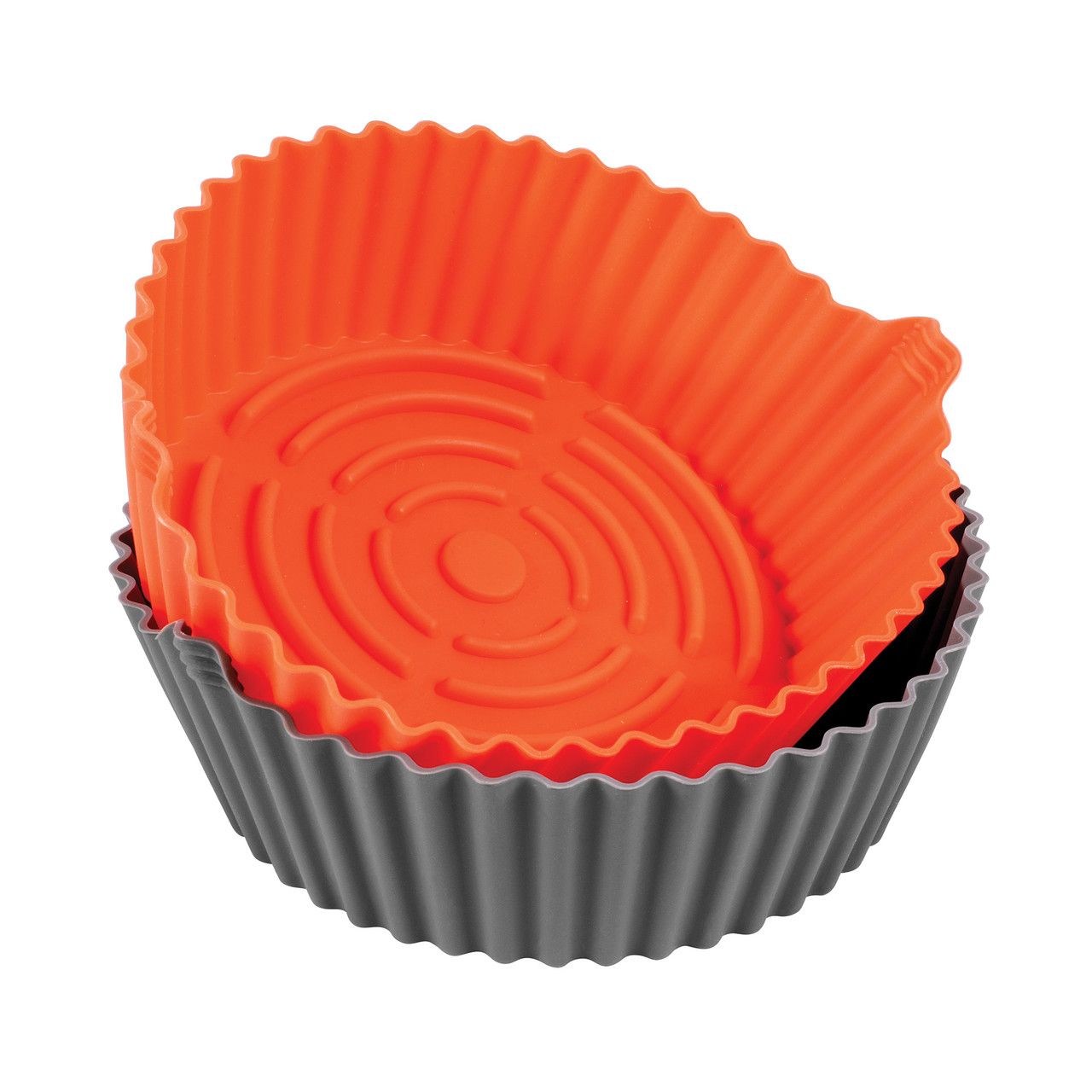 AVANTI Air Fryer Round Silicone Insert - Set of 2 - 20 x 19 x 7.5cm