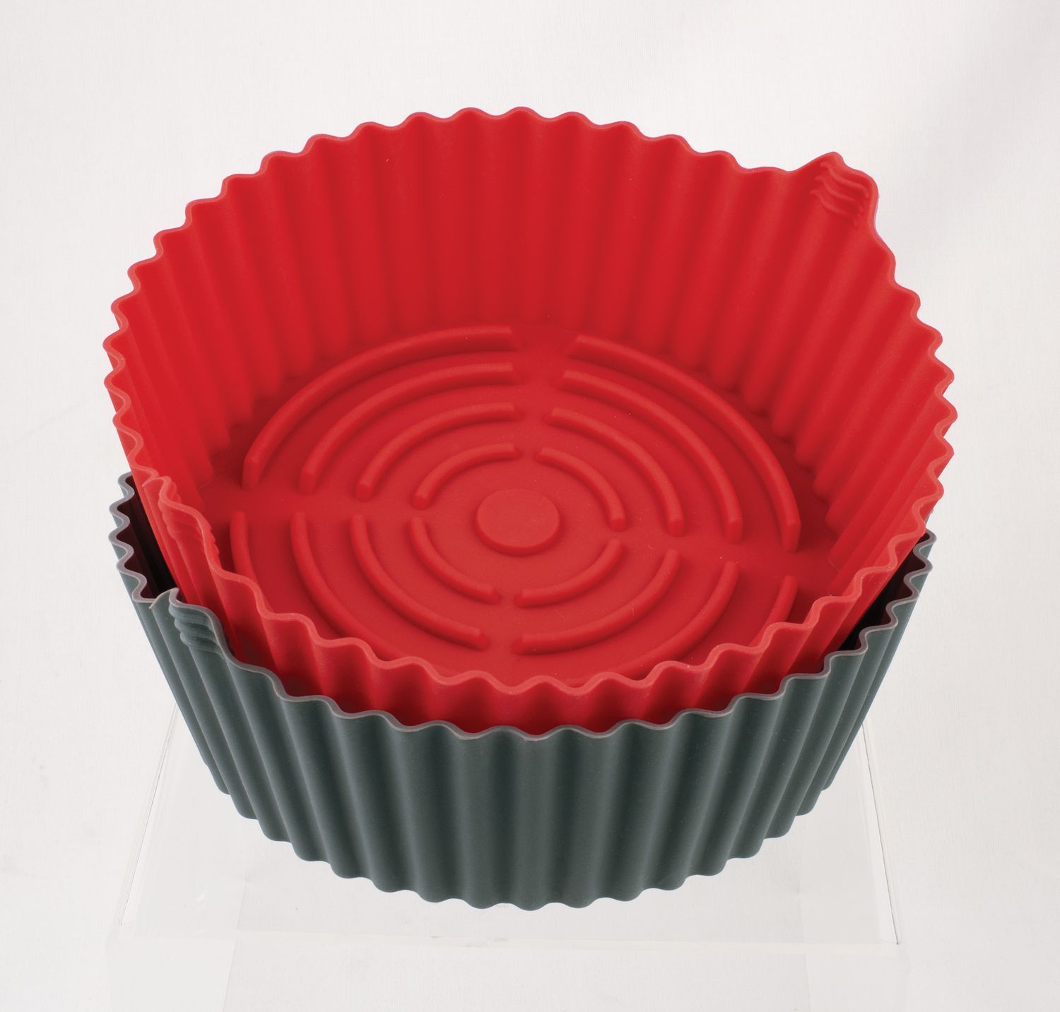 AVANTI Air Fryer Round Silicone Insert - Set of 2 - 20 x 19 x 7.5cm